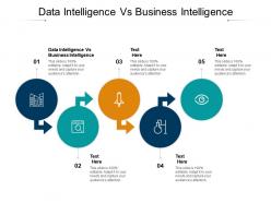 Data intelligence vs business intelligence ppt powerpoint presentation file themes cpb