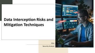 Data Interception Risks And Mitigation Techniques PPT Demonstration AT
