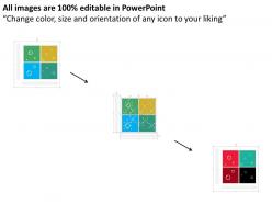 Data interpretation visualization for business flat powerpoint design
