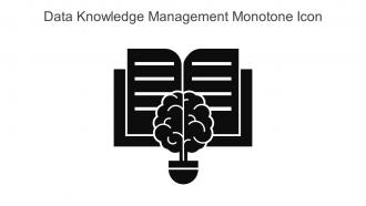 Data Knowledge Management Monotone Icon In Powerpoint Pptx Png And Editable Eps Format