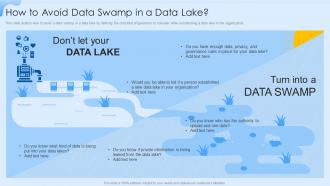 Data Lake Formation How To Avoid Data Swamp In A Data Lake