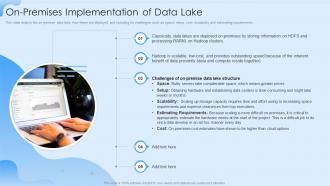 Data Lake Formation On Premises Implementation Of Data Lake
