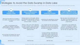 Data Lake Formation Strategies To Avoid The Data Swamp In Data Lake