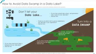 Data Lake Formation With AWS Cloud How To Avoid Data Swamp In A Data Lake
