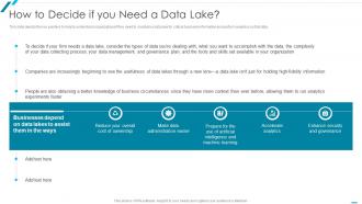 Data Lake Formation With AWS Cloud How To Decide If You Need A Data Lake
