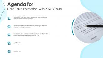 Data Lake Formation With AWS Cloud Powerpoint Presentation Slides