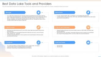 Data Lake Future Of Analytics Best Data Lake Tools And Providers Ppt Guidelines
