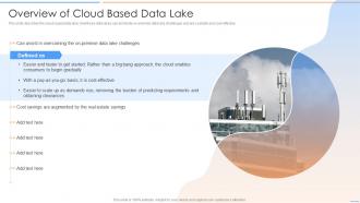 Data Lake Future Of Analytics Overview Of Cloud Based Data Lake Ppt Formats