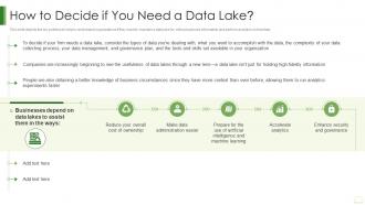 Data Lake It Decide If You Need A Data Lake