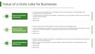 Data Lake It Value Of A Data Lake For Businesses
