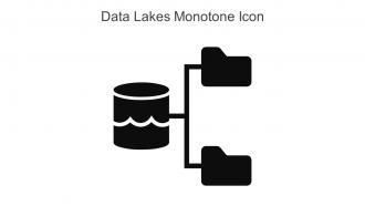 Data Lakes Monotone Icon In Powerpoint Pptx Png And Editable Eps Format