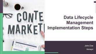 Data Lifecycle Management Implementation Steps PPT Sample AT