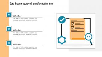Data Lineage Approved Transformation Icon