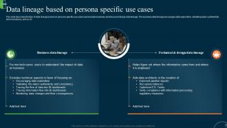 Data Lineage Based On Persona Specific Use Cases Ppt Gallery