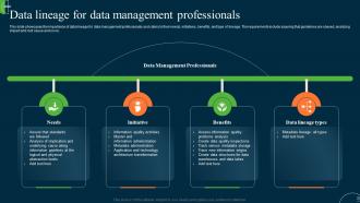 Data Lineage For Data Management Professionals Ppt File Formats