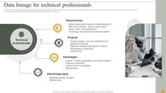 Data Lineage For Technical Professionals Ppt Powerpoint Presentation Layouts Designs