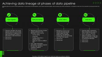 Data Lineage Importance It Achieving Data Lineage At Phases Of Data Pipeline