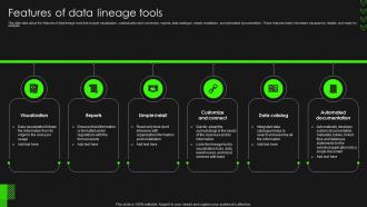 Data Lineage Importance It Features Of Data Lineage Tools Ppt Professional Graphics Download
