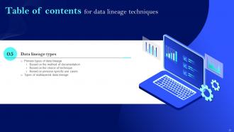 Data Lineage Techniques IT Powerpoint Presentation Slides Idea
