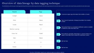 Data Lineage Techniques IT Powerpoint Presentation Slides Designed