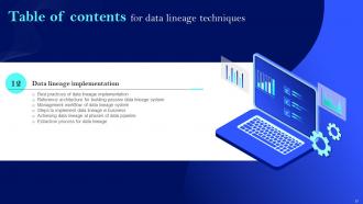 Data Lineage Techniques IT Powerpoint Presentation Slides Ideas Template