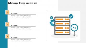 Data Lineage Tracing Approval Icon