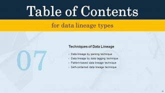 Data Lineage Types IT Powerpoint Presentation Slides V Content Ready Downloadable