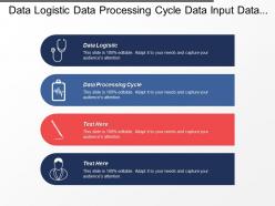 Data Logistic Data Processing Cycle Data Input Data Storage