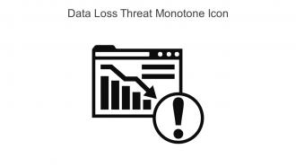 Data Loss Threat Monotone Icon In Powerpoint Pptx Png And Editable Eps Format