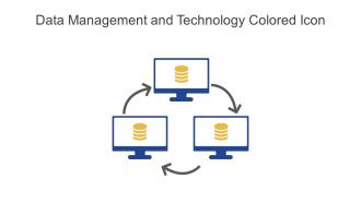 Data Management And Technology Colored Icon In Powerpoint Pptx Png And Editable Eps Format