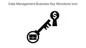Data Management Business Key Monotone Icon In Powerpoint Pptx Png And Editable Eps Format