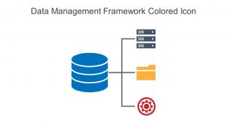 Data Management Framework Colored Icon In Powerpoint Pptx Png And Editable Eps Format