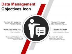 Data management objectives icon ppt images gallery