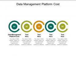 Data management platform cost ppt powerpoint presentation pictures slideshow cpb