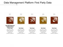 Data management platform first party data ppt powerpoint presentation model ideas cpb