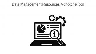 Data Management Resources Monotone Icon In Powerpoint Pptx Png And Editable Eps Format