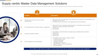 Data Management Services Supply Centric Master Solutions Ppt Brochure