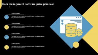 Data Management Software Price Plan Icon