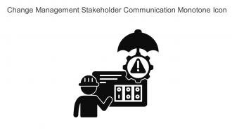 Data Management Stakeholder Communication Monotone Icon In Powerpoint Pptx Png And Editable Eps Format