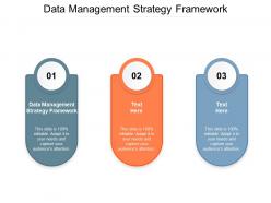 Data management strategy framework ppt powerpoint presentation pictures example cpb