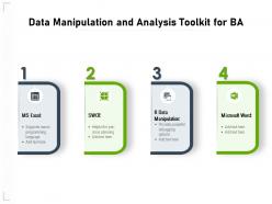 Data manipulation and analysis toolkit for ba