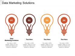 Data marketing solutions ppt powerpoint presentation gallery inspiration cpb