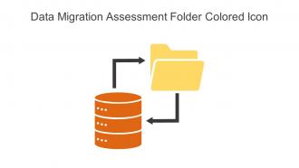 Data Migration Assessment Folder Colored Icon In Powerpoint Pptx Png And Editable Eps Format