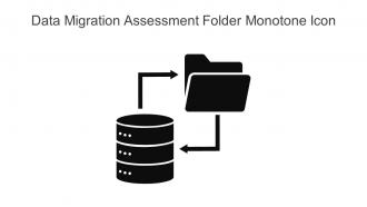 Data Migration Assessment Folder Monotone Icon In Powerpoint Pptx Png And Editable Eps Format
