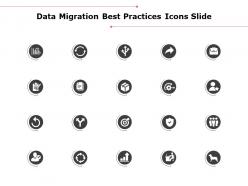 Data migration best practices icons slide growth strategy ppt powerpoint slides