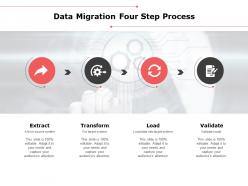 Data migration four step process transform ppt powerpoint presentation outline maker