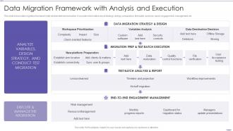 Data Migration Framework With Analysis And Execution