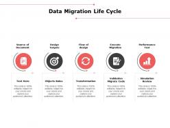 Data migration life cycle design targets ppt powerpoint presentation slides