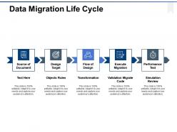 Data migration life cycle ppt powerpoint presentation gallery diagrams