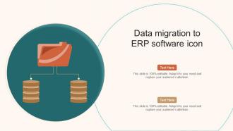 Data Migration To ERP Software Icon